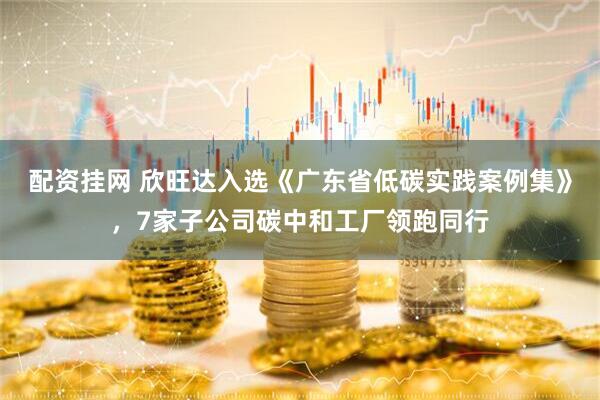 配资挂网 欣旺达入选《广东省低碳实践案例集》,7家子公司碳中和工厂领跑同行